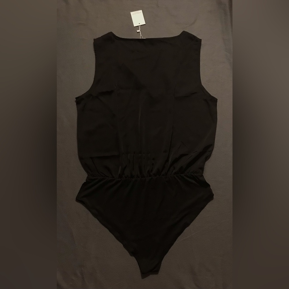 NWT Mangopop Sleeveless Satin Bodysuit - Picture 10 of 12